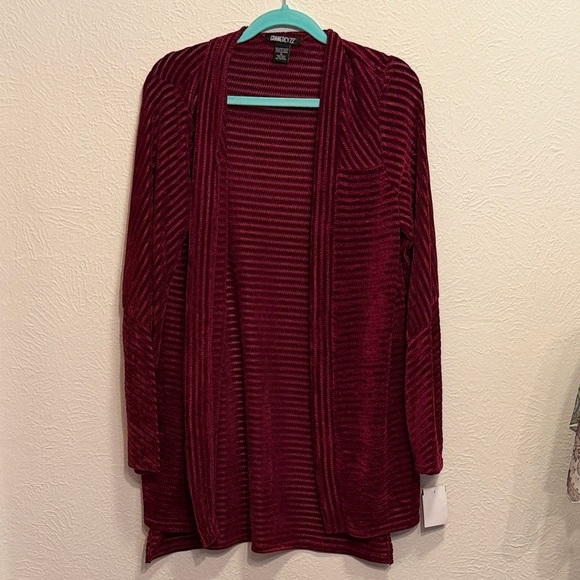 Chenault Sweaters - ⛽️⛽️⛽️BOGOHO⛽️⛽️⛽️Gramercy22 Women's Deep Red Cardigan-XL